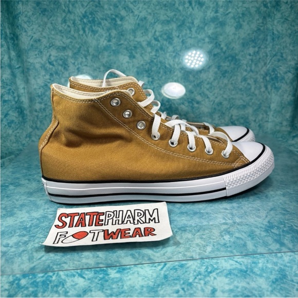 Converse CTAS Hi Light Brown Men’s Retro Canvas High Top Shoes Size 12 - Picture 1 of 5